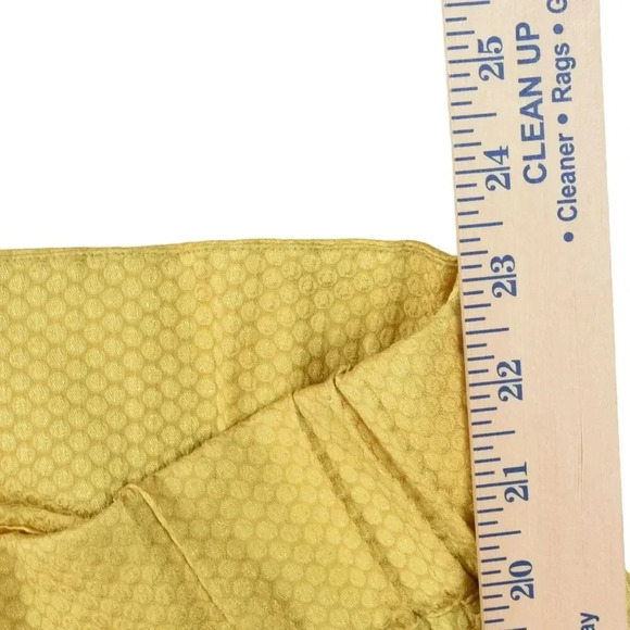 Maeve Anthropologie Yellow Floral Jacquard Textured Mini Skirt Size 14 - Picture 7 of 11